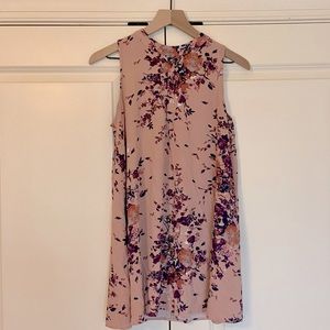 BOGO - Pink & Purple Floral Sleeveless Tunic